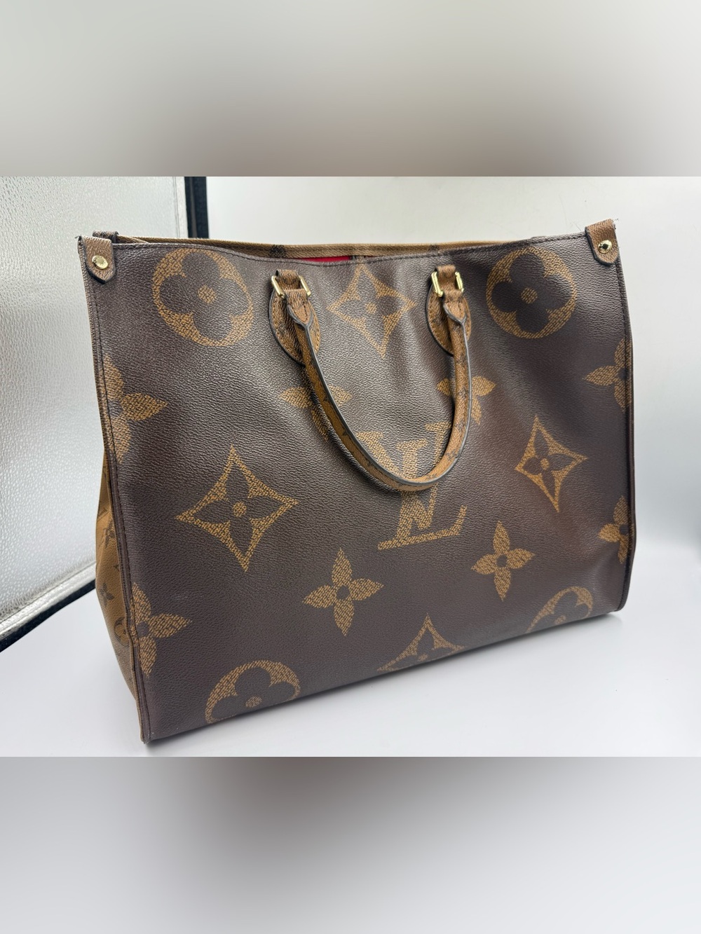 Louis Vuitton OnTheGo GM Monogram Giant Tote M45320 Large LV Bag‎ Authentic